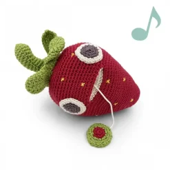 Boite à Musique Georges la Fraise 100% coton bio
