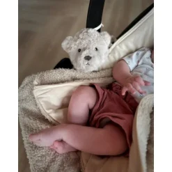 Doudou bruit blanc nomade Lou l'ours beige