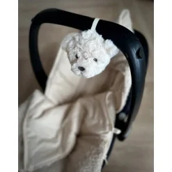 Doudou bruit blanc nomade Lou l'ours beige