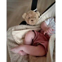 Doudou bruit blanc nomade Lou l'ours marron