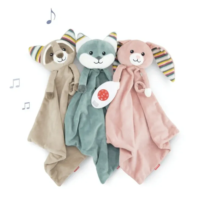 Doudou bruit blanc Robin le raton laveur