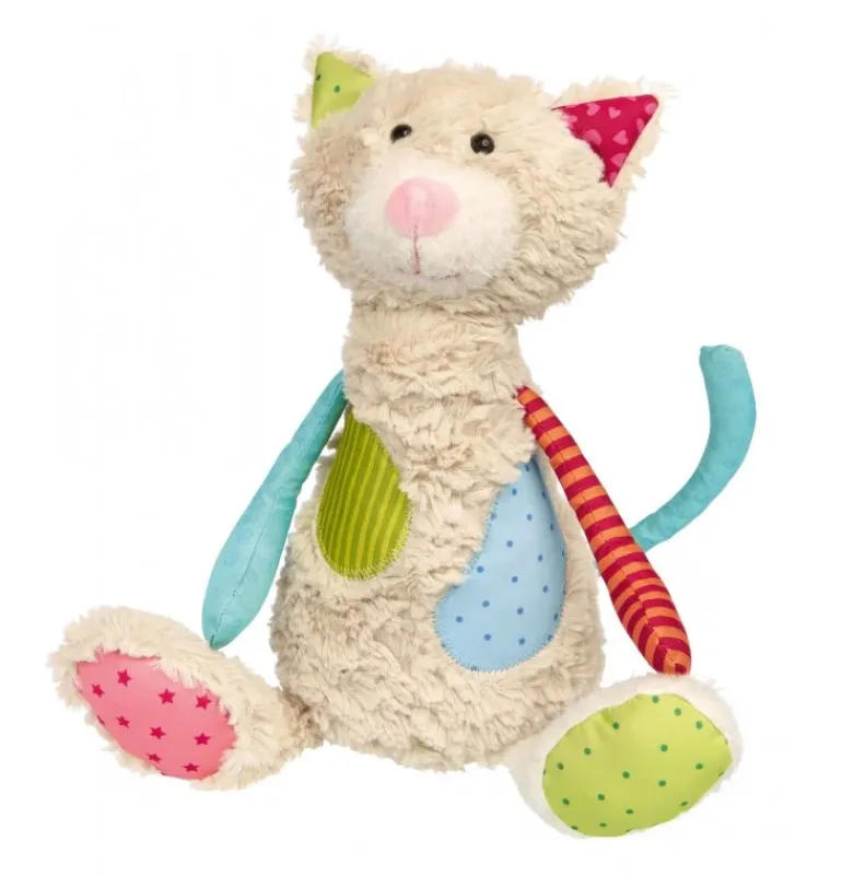 Doudou chat Patchwork Sweety