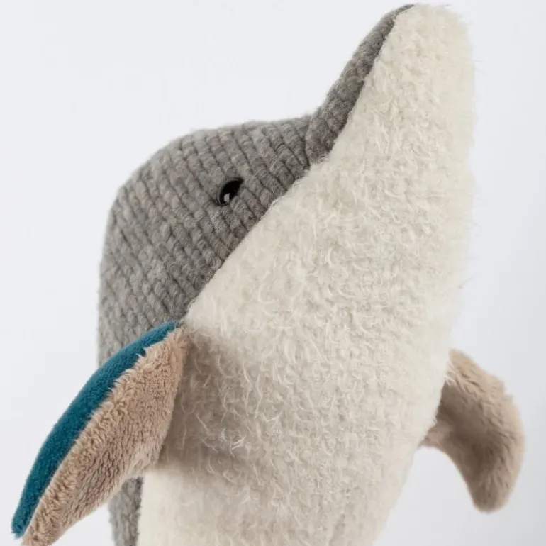 Doudou dauphin Patchwork Sweety