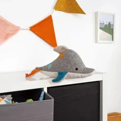 Doudou dauphin Patchwork Sweety