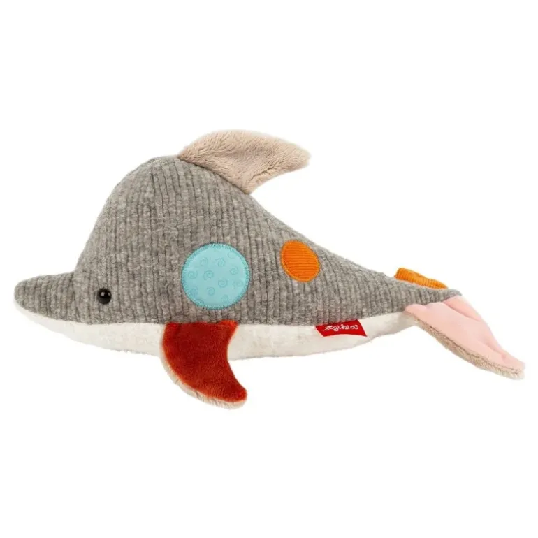 Doudou dauphin Patchwork Sweety