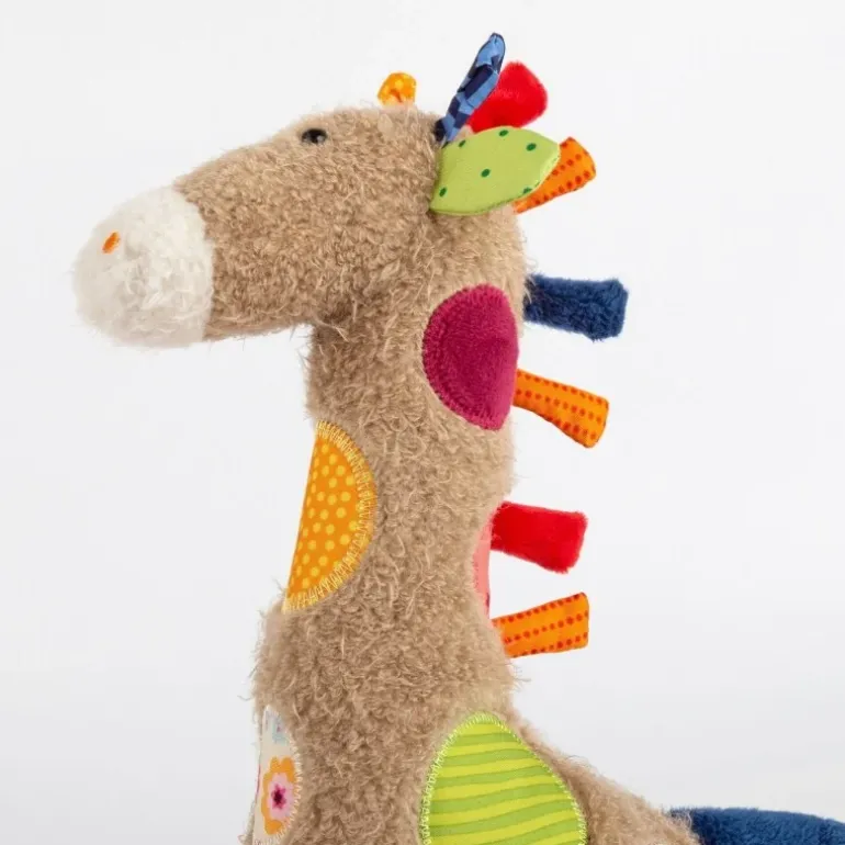 Doudou girafe Patchwork Sweety