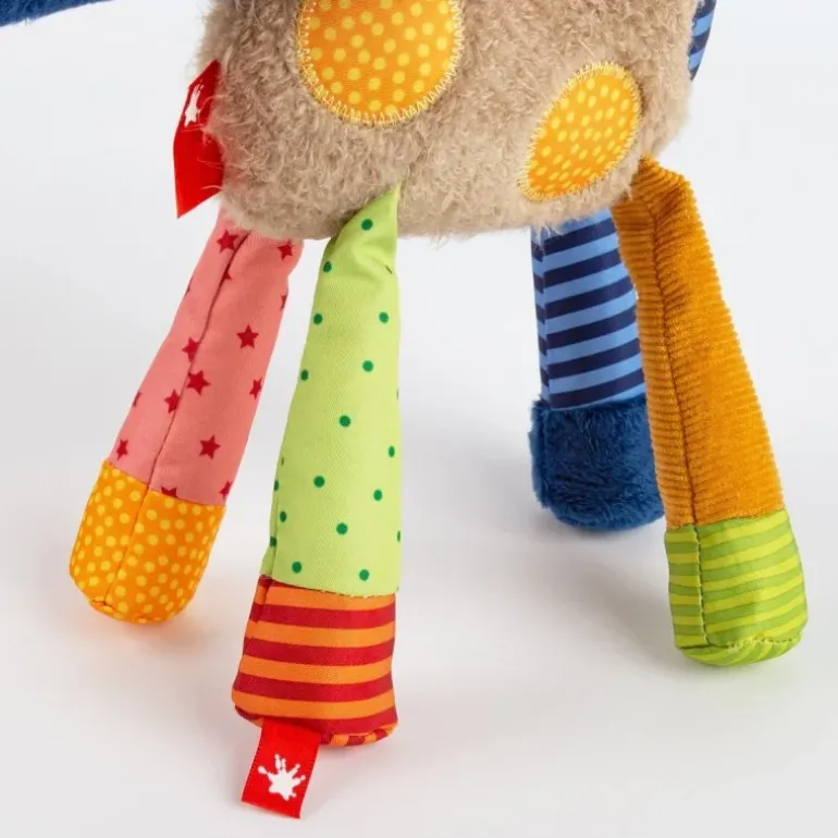 Doudou girafe Patchwork Sweety