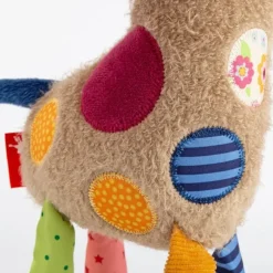 Doudou girafe Patchwork Sweety