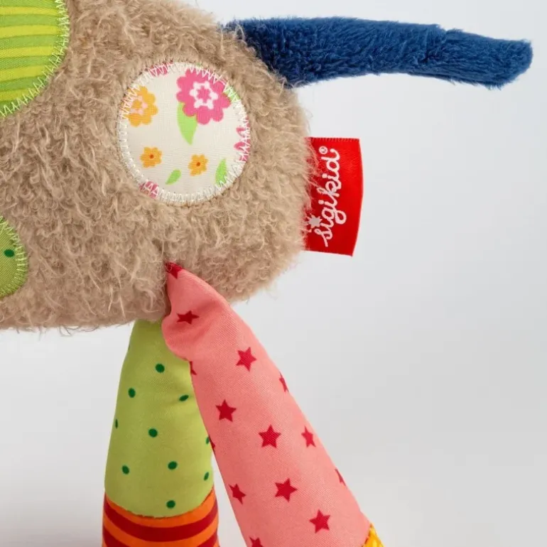 Doudou girafe Patchwork Sweety