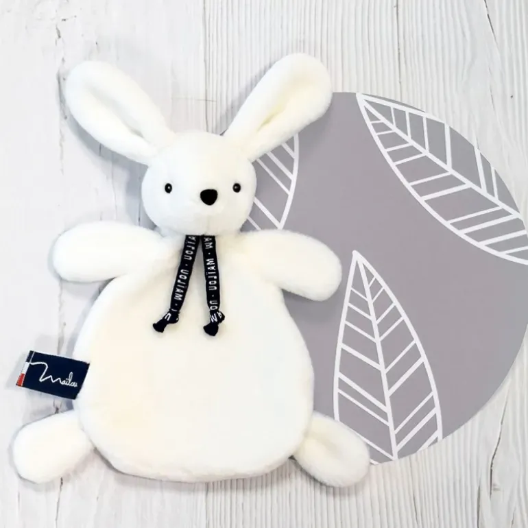 Doudou Lapin Dorlotin - Blanc