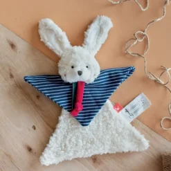 Doudou lapin en coton biologique - 22 cm