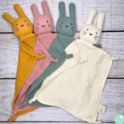 Doudou Lapin Vieux Rose