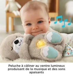 Doudou loutre qui respire