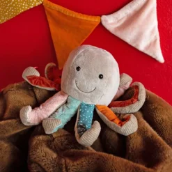 Doudou pieuvre Patchwork Sweety