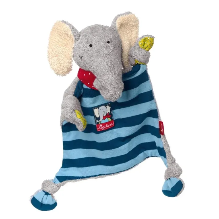 Doudou Plat éléphant Lolo Lombardo