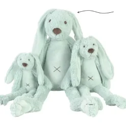 Grande peluche Lapin Richie vert lagon - 58 cm