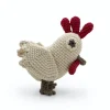 Hochet Annouk la Poule 100% coton bio