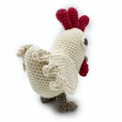 Hochet Annouk la Poule 100% coton bio
