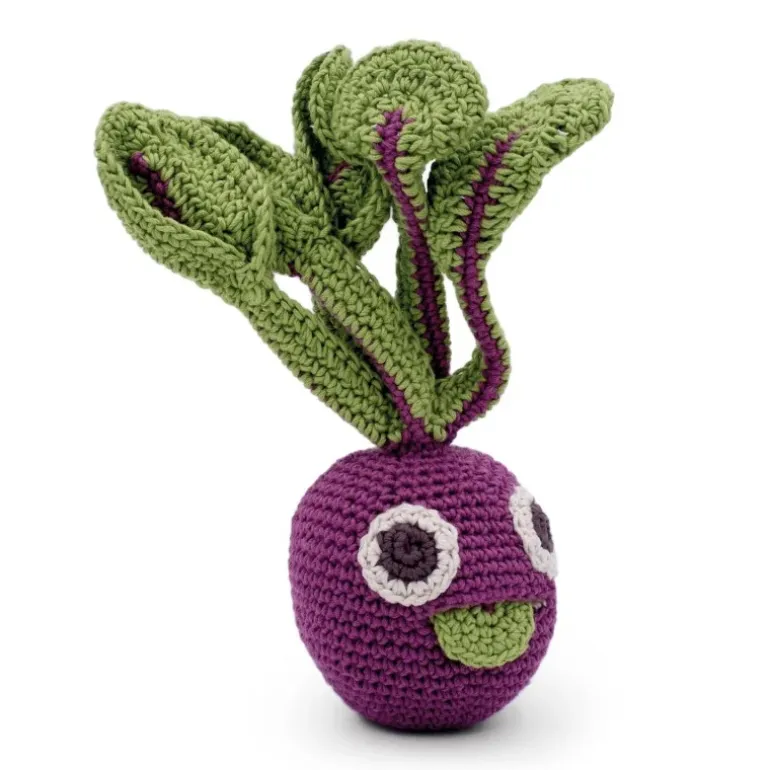 Hochet betterave Betty en coton bio