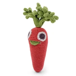 Hochet carotte Charlotte en coton bio