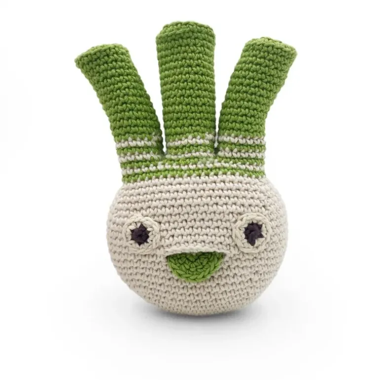 Hochet fenouil Lucas en coton bio