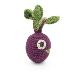 Hochet Mini Betterave Betty en coton bio