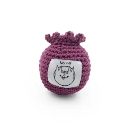 Hochet mini myrtille Mimi en coton bio