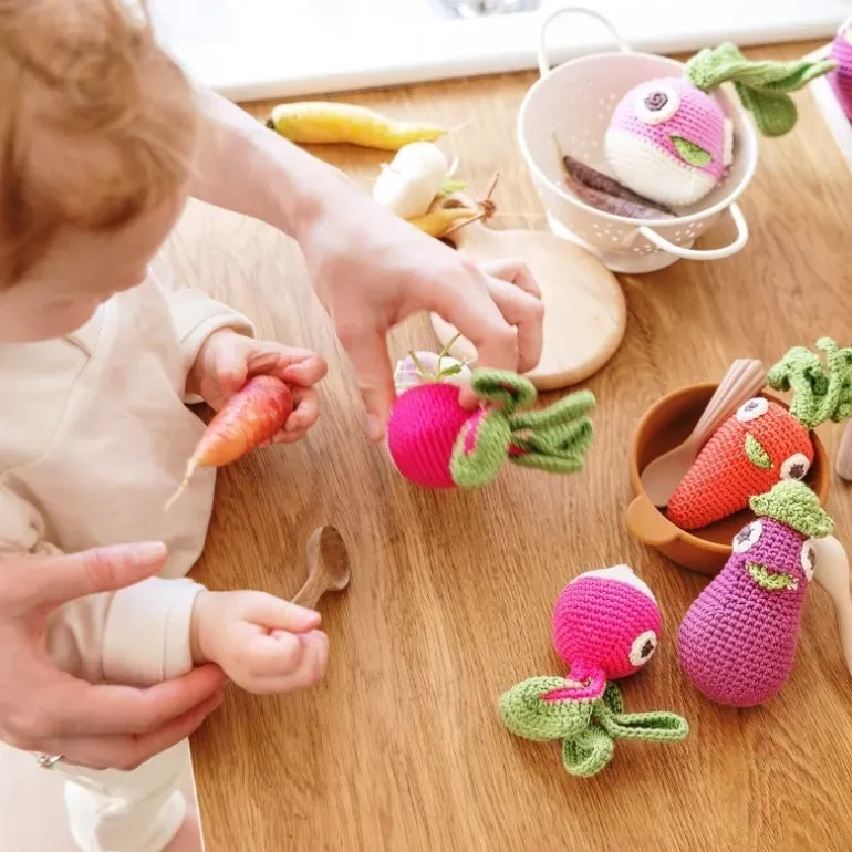 Hochet poire William en coton bio