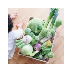 Hochet Poireau 100% coton bio