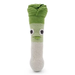 Hochet poireau Orso en coton bio