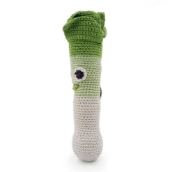 Hochet poireau Orso en coton bio
