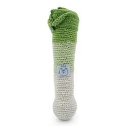 Hochet poireau Orso en coton bio
