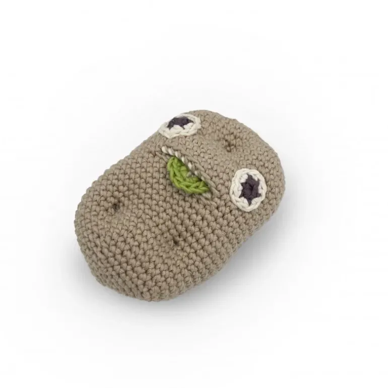 Hochet pomme de terre Pierre en coton bio
