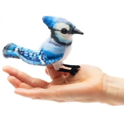 Marionnette à doigt Mini geai bleu