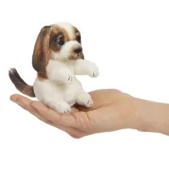 Mini marionnette à doigt chien
