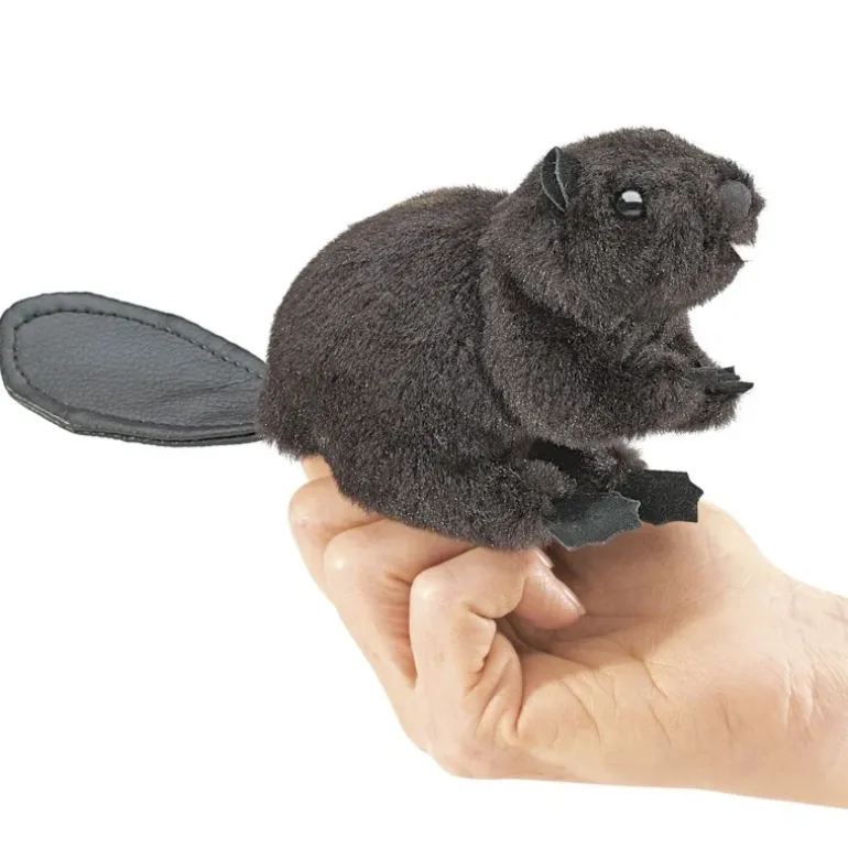 Mini Marionnette à doigt Castor