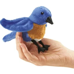 Mini marionnette à doigt merlebleu