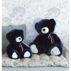 Ours en peluche - L'OURS FRANCAIS - 50 cm - Marine