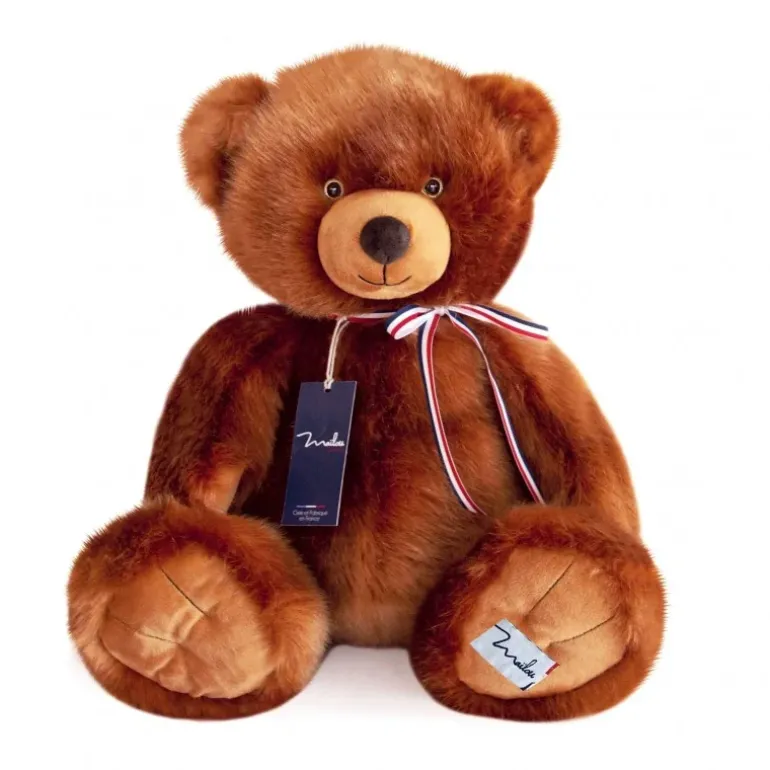 Ours en peluche - L'OURS FRANCAIS - 50 cm - Caramel