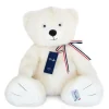 Ours en peluche - L'OURS FRANCAIS 65 cm - Blanc poudré