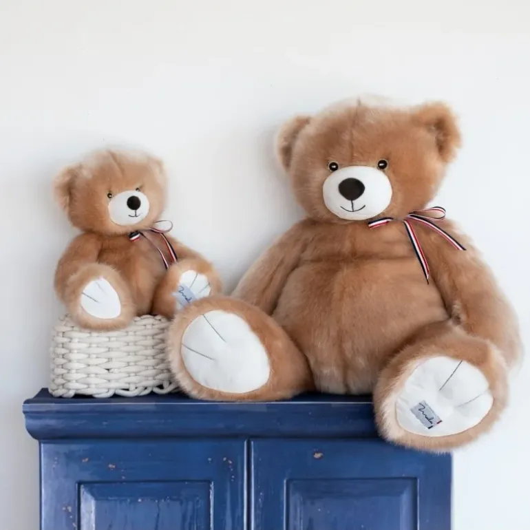 Ours en peluche - L'OURS FRANCAIS - 50 cm - Champagne