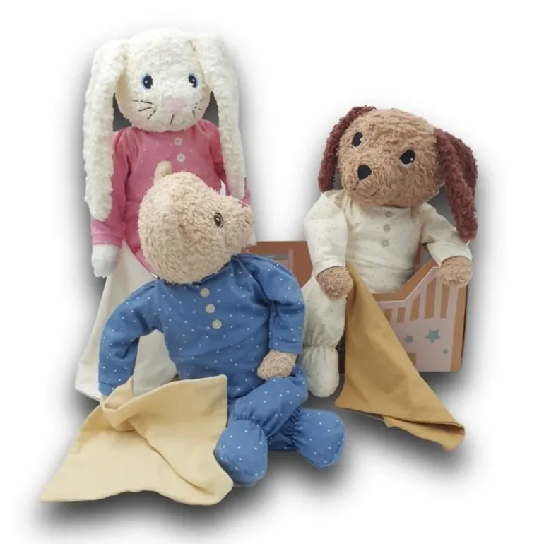 Ours en peluche Bobbi bleu
