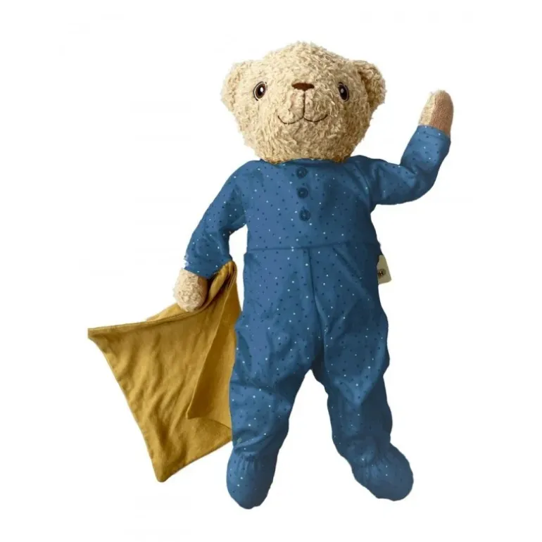Ours en peluche Bobbi Junior bleu - 26 cm