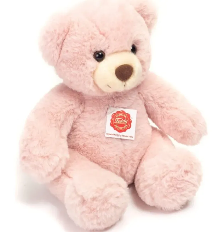 Ours en peluche vieux rose - 30 cm