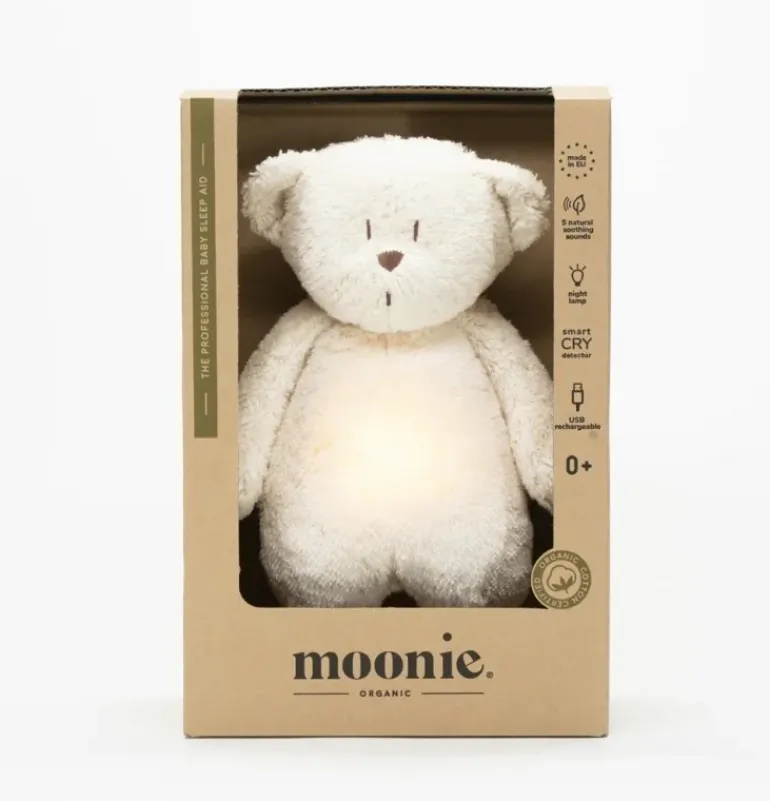 Ourson magique Moonie 2.0 blanc polaire en coton bio