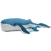 Peluche baleine géante et son bébé Gravillou bleue