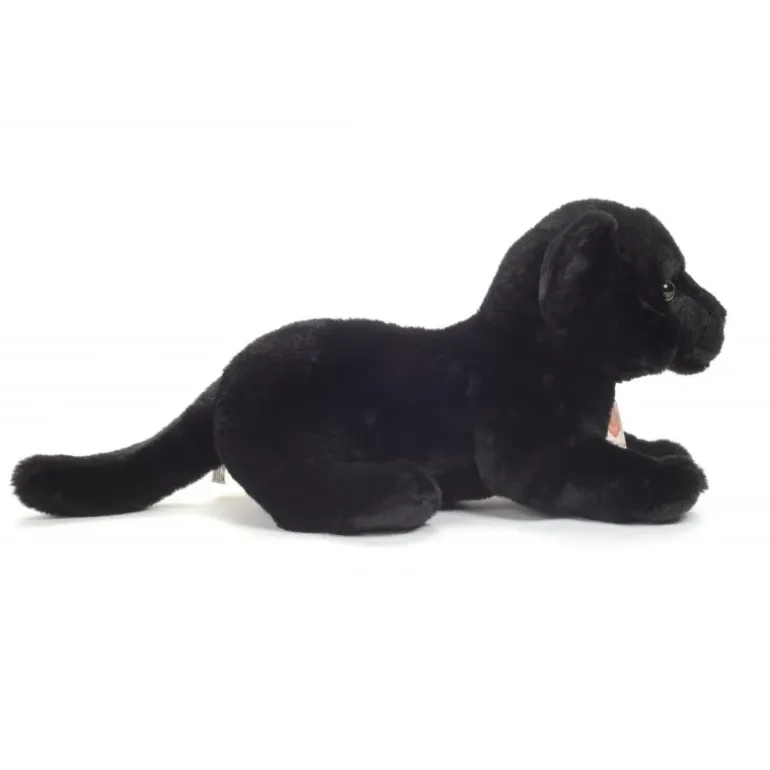 Peluche bébé panthère allongé - 30 cm