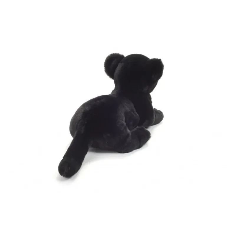 Peluche bébé panthère allongé - 30 cm
