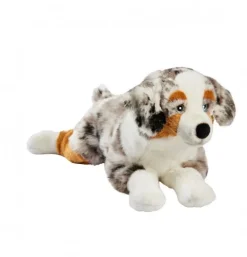 Peluche berger australien couché - 60 cm