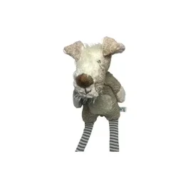 Peluche bio chien beige